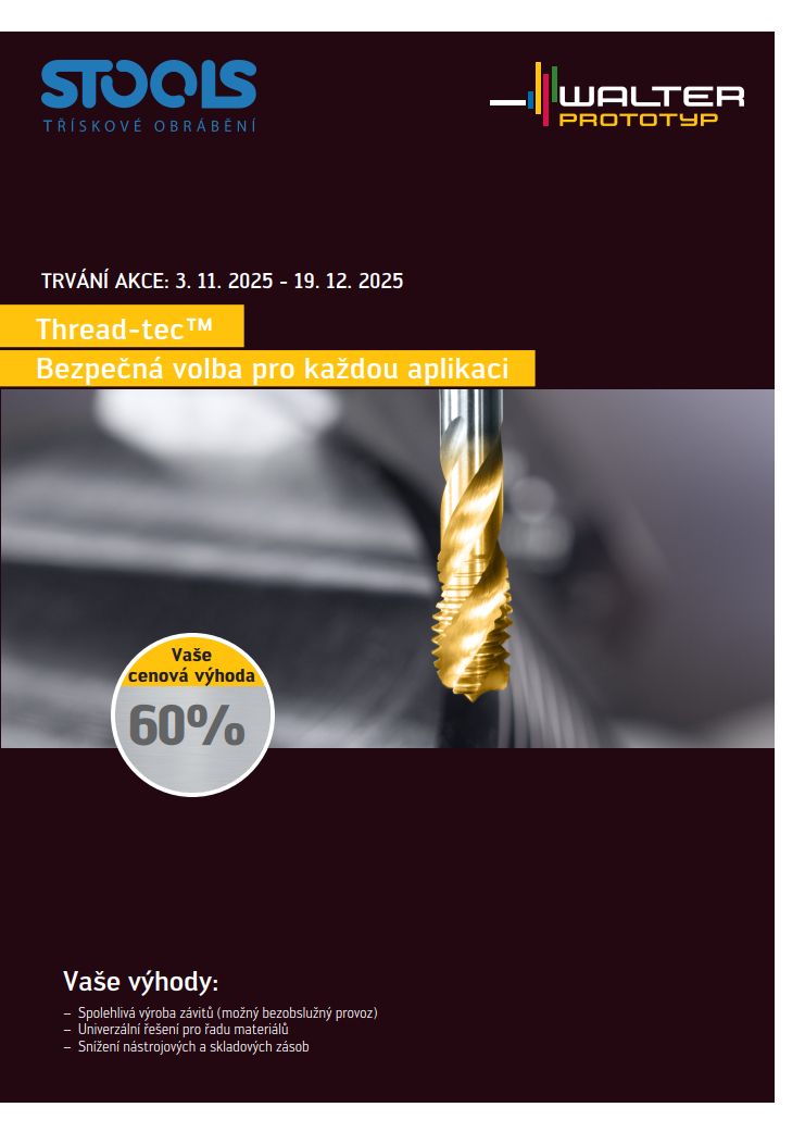 Akční nabídka Walter - závitníky -60%